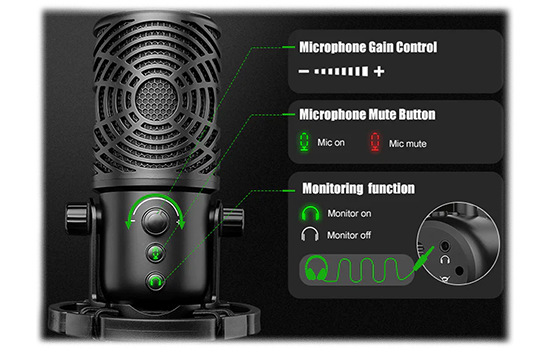 Microfone Profissional OneOdio FM1-T